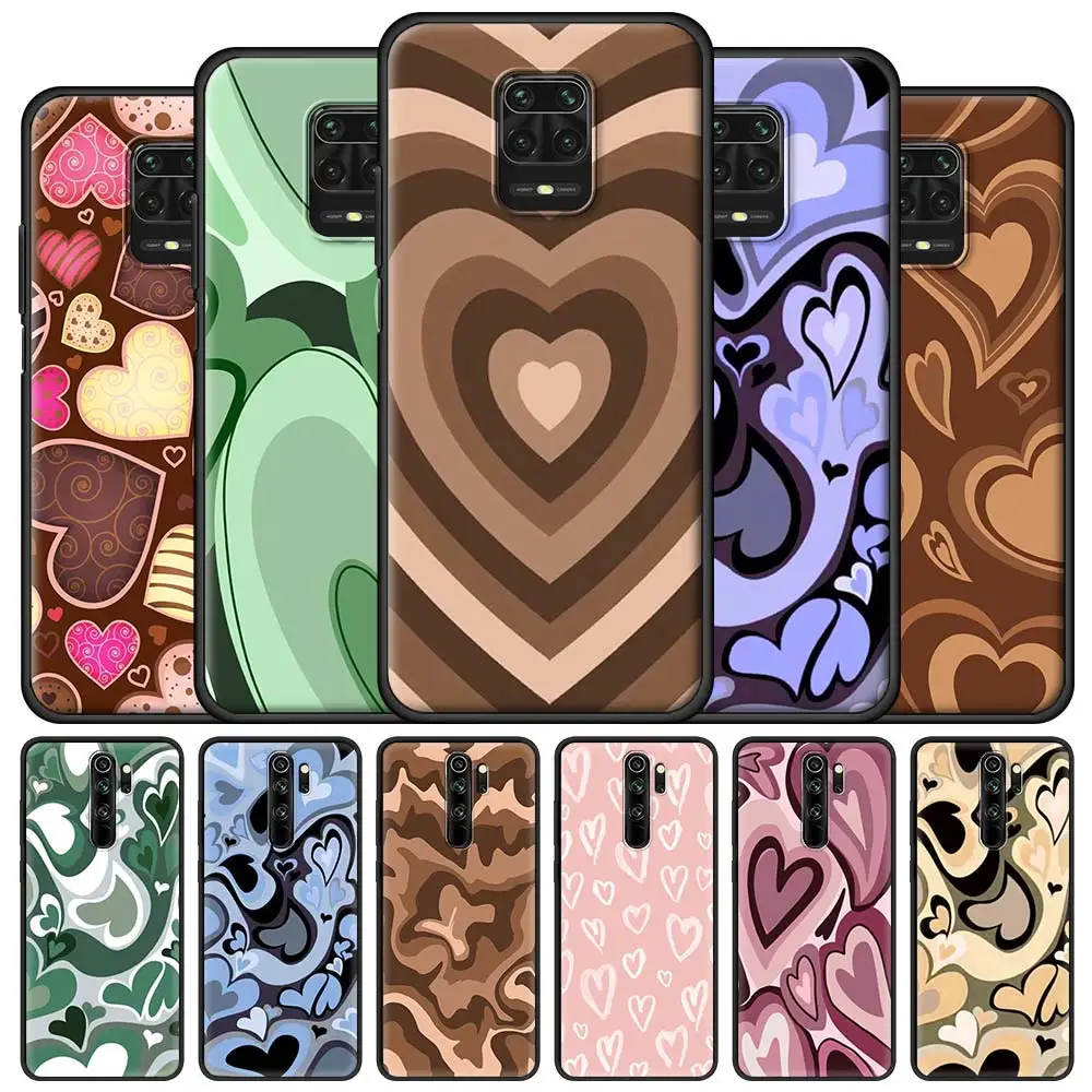 

Heart Love Circle Phone Case for Redmi Note 11 Pro 10 10S 9 8 8T K50 K40 Silicome Funda Redmi 9A 9C 9T 7 7A Bags Cover Shell