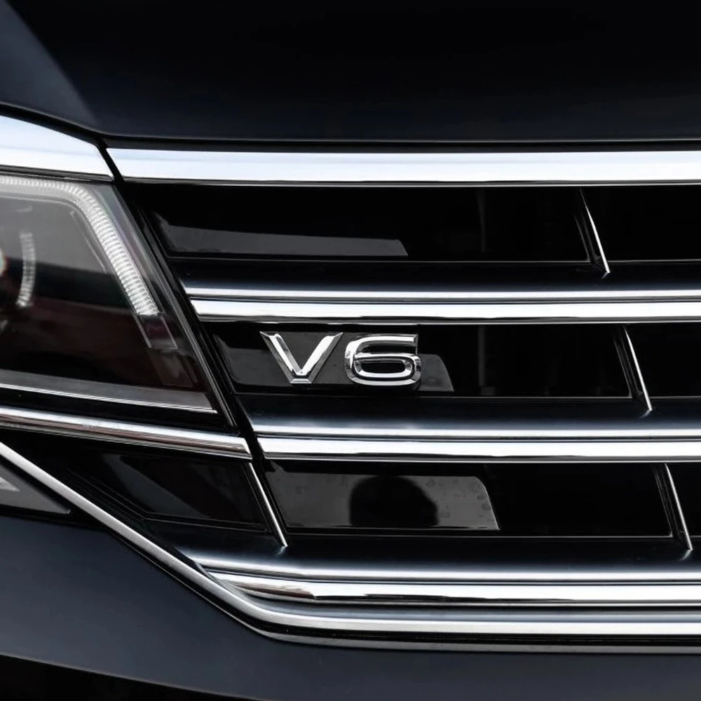 Автомобильные товары эмблема V6 наклейка на гриль для TERAMONT PHIDEON ARTEON MAGOTAN PASSAT TOUAREG