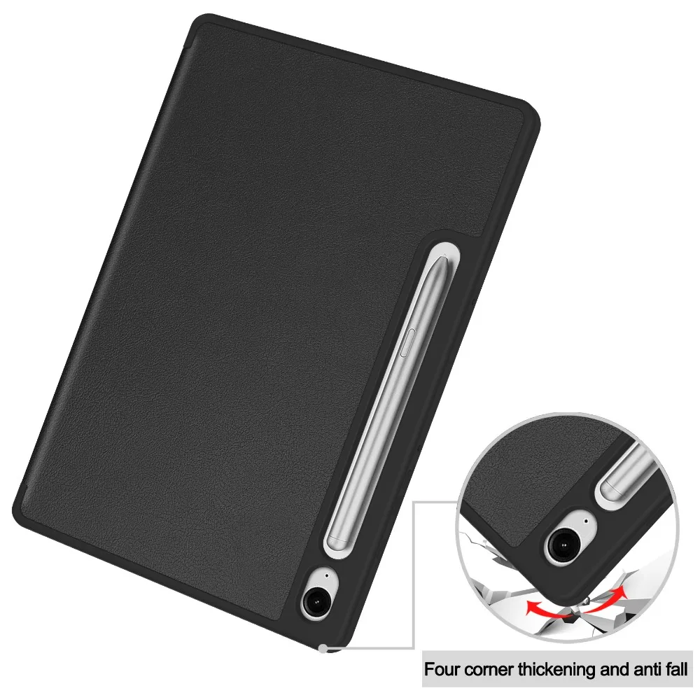 Фото Чехол-подставка для Samsung Tab S10 FE 10,9 дюйма, чехол-подставка для Funda Galaxy Tab S10 FE, чехол 2025 SM-X520 X526B, держатель для карандашей Funda №5