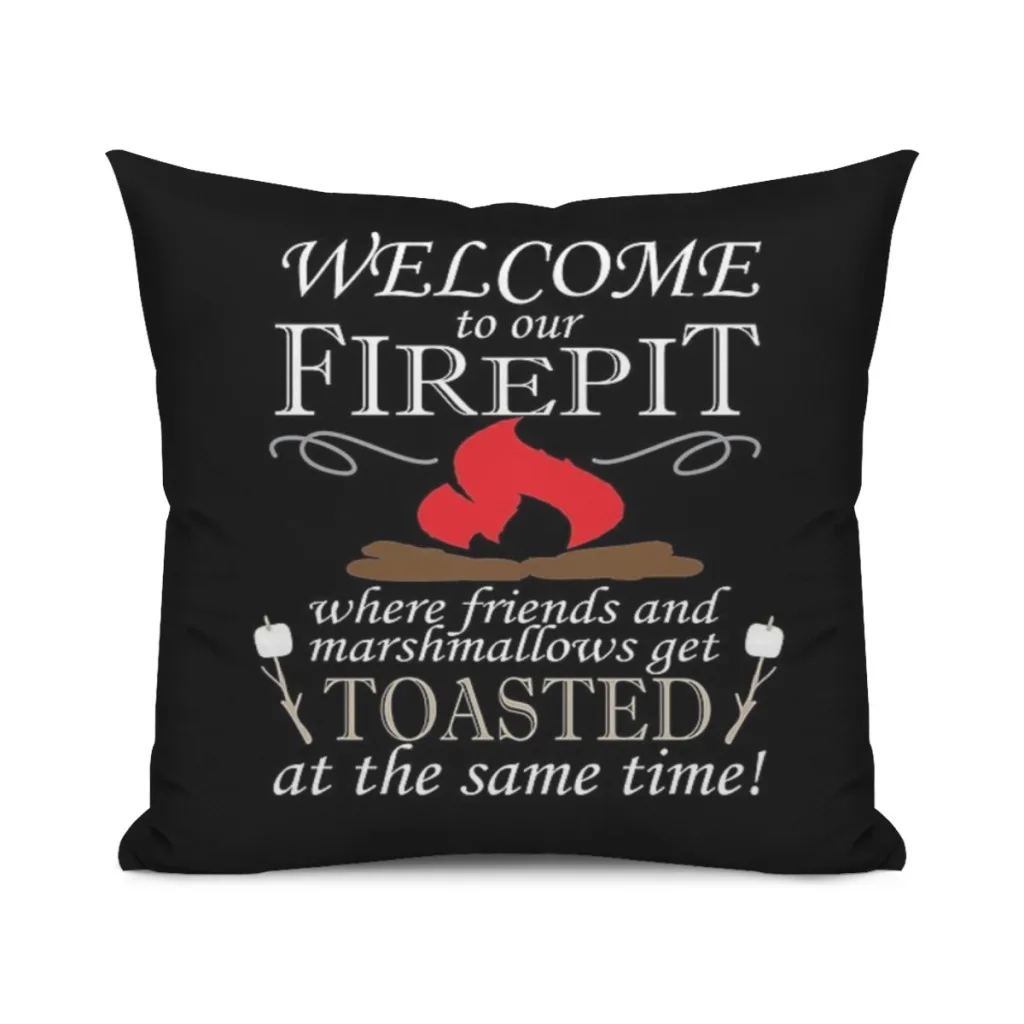 Добро пожаловать в нашу яму огня где друзья и Зефир поджаряются одновременно