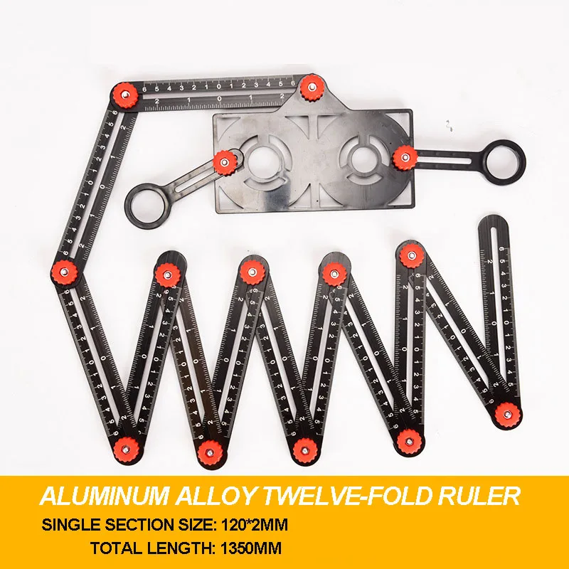 

Многоугольная измерительная линейка из алюминия