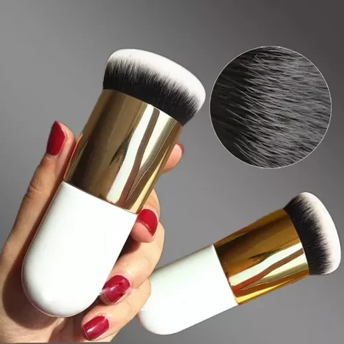 

NEW2023 Fashion Chubby Pier Foundation Brush Flat Cream Makeup Brushes Professional Cosmetic Brush highlight brush loose powder