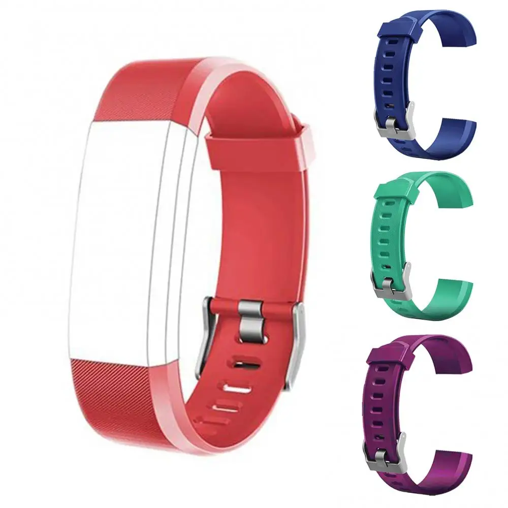 

Silicone Bracelet Watchband Replacement ID115 Plus/ID115HR Plus Wrist Band Strap Red Black Blue Purple Green Smart Watch Bracele