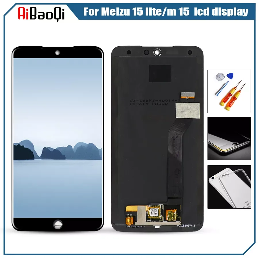 

For MEIZU M15 LCD display+Touch screen digitizer For Meizu 15 lite M871H.Note: Not applicable to Meizu 15