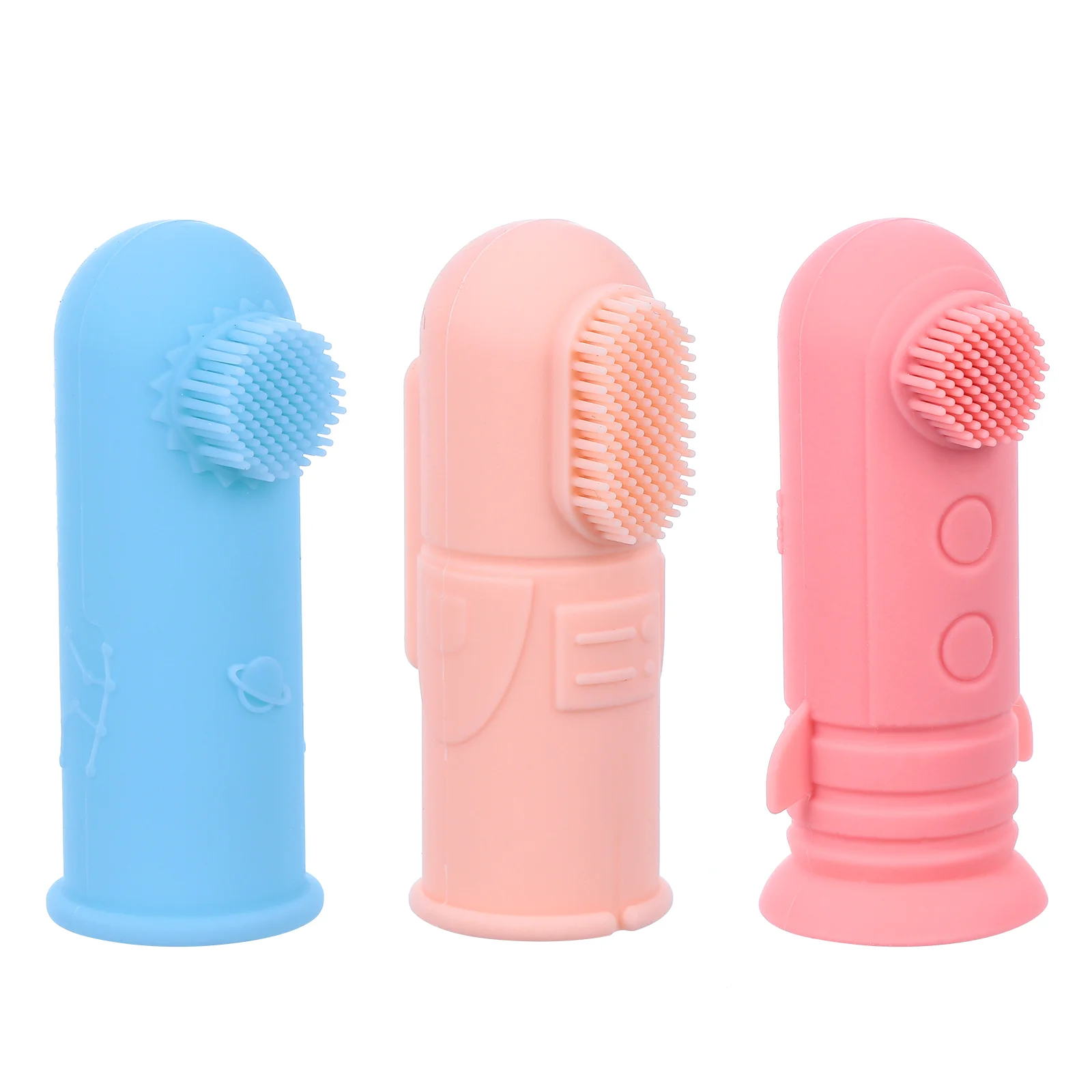 

3pcs Silicone Infant Cleaning Toothbrush Finger Dot Toothbrushes