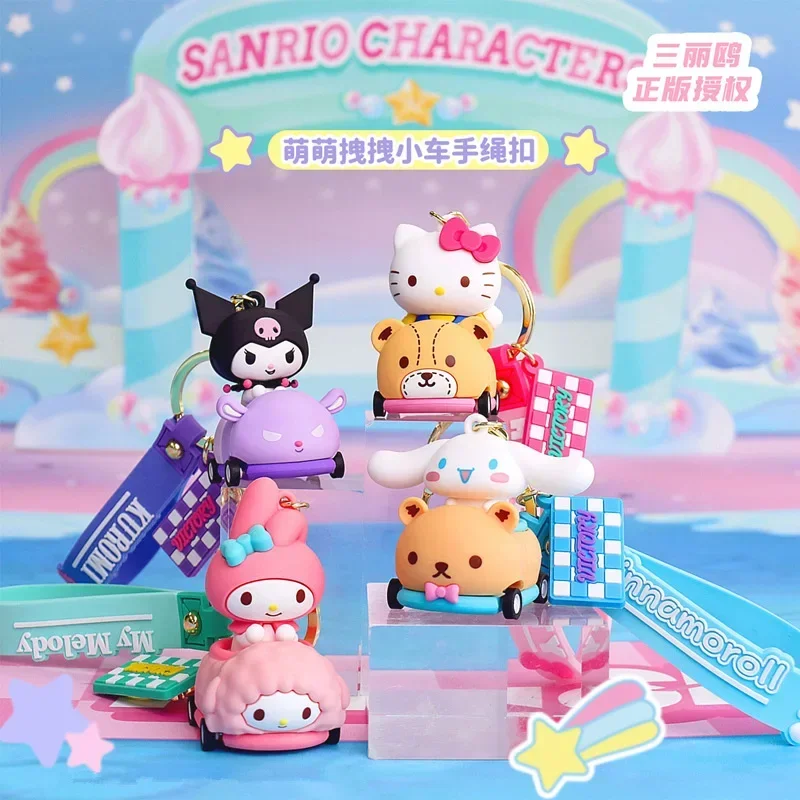 Sanrio Аниме Фигурка Hello KittyMy Melody Kuromi Cinnamoroll модель декоративный брелок мультяшный