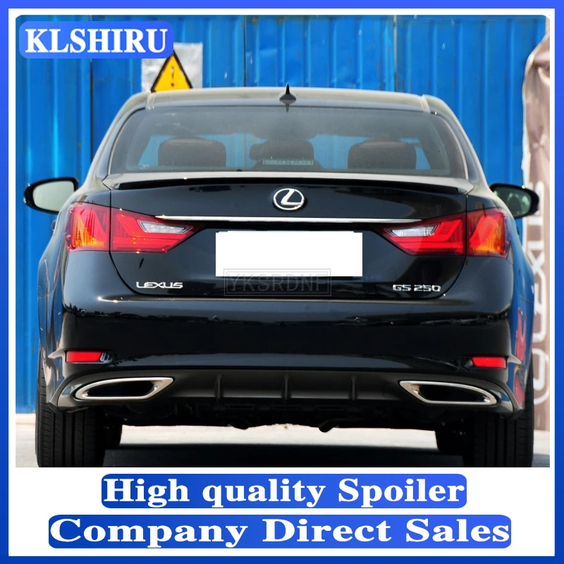 

Спойлер KLSHIRU для LEXUS GS350 GS300 GS450 2013-2019, высококачественный спойлер из АБС-материала для заднего крыла автомобиля, задний спойлер грунтового цв...