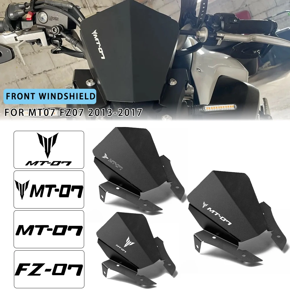 

Новые аксессуары для мотоциклов, ветрозащитный экран переднего ветрового стекла, ветровое стекло для Yamaha MT07 FZ07 MT-07 2013 2014 2015-2016