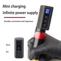 wireless tattoo power supply rcadc tattoo machine battery pack with lcd screen 2000mah capacity rotary tattoo pen accessories