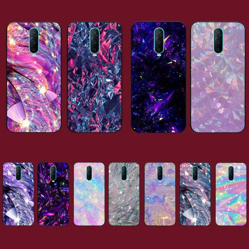 

Crystal Diamond Aesthetic Art pastel Phone Case for Vivo Y91C Y11 17 19 17 67 81 Oppo A9 2020 Realme c3