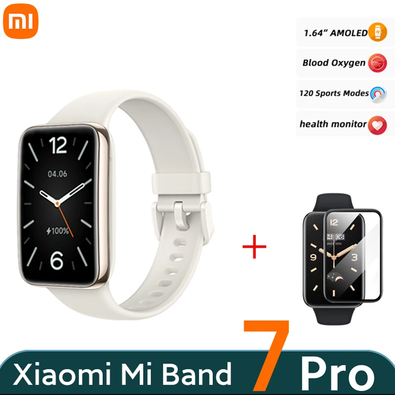 

Xiaomi – Bracelet connecté Mi Band 7 PRO, avec écran AMOLED, capteur d'activité physique avec suivi du taux d'oxygène dans le