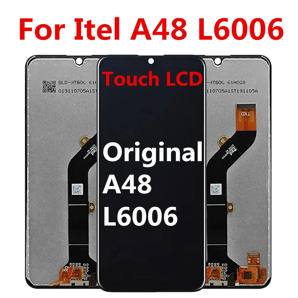 

Original For itel A48 L6006 LCD Display Touch Screen Digitizer Assembly Repair Replacement Parts Brand New For Itel A48 LCD