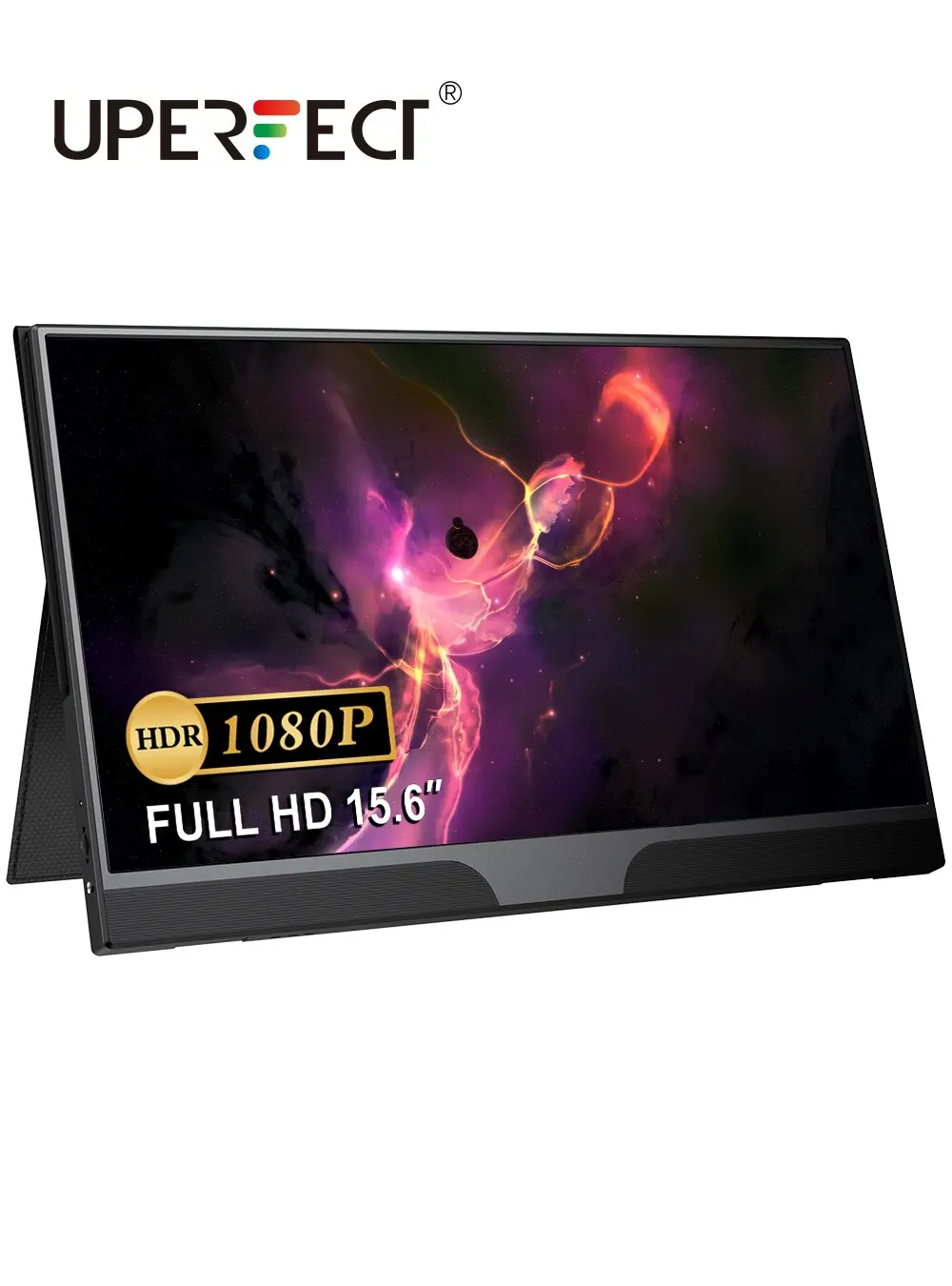 UPERFECT портативный монитор 15,6 дюймов FHD 1080P, дисплей для ноутбука, USB C HDMI, игровой ультратонкий IPS-экран с Умной крышкой, HDR, Plug Play