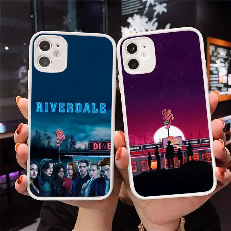 Чехол riverdale для телефона iPhone 12 11 Mini Pro XR XS Max 7 8 Plus X матовый прозрачный белый чехол -
