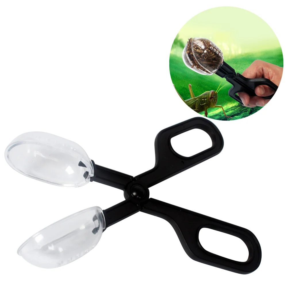

Guinea Supplies Terrarium Lizards Plastic Tongs Tweezers Pet Raising Feeding Tool Clip