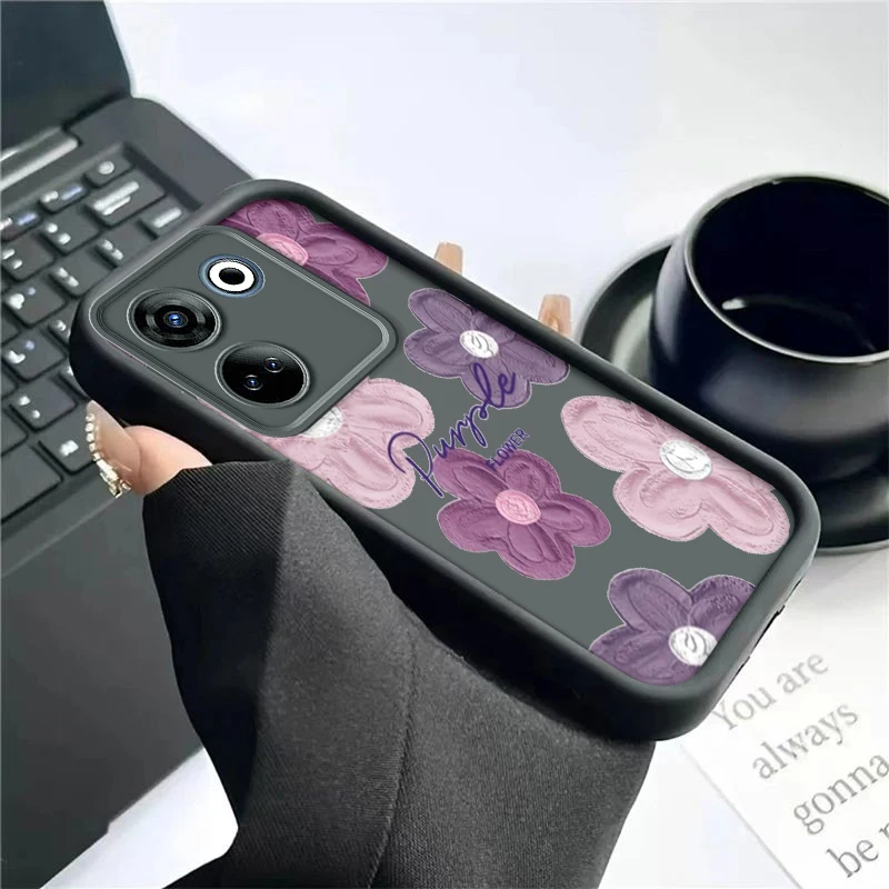 Чехол для телефона Funda Infinix Tecno Camon 20 / N20 Pro Florwer женский противоударный Модный чехол