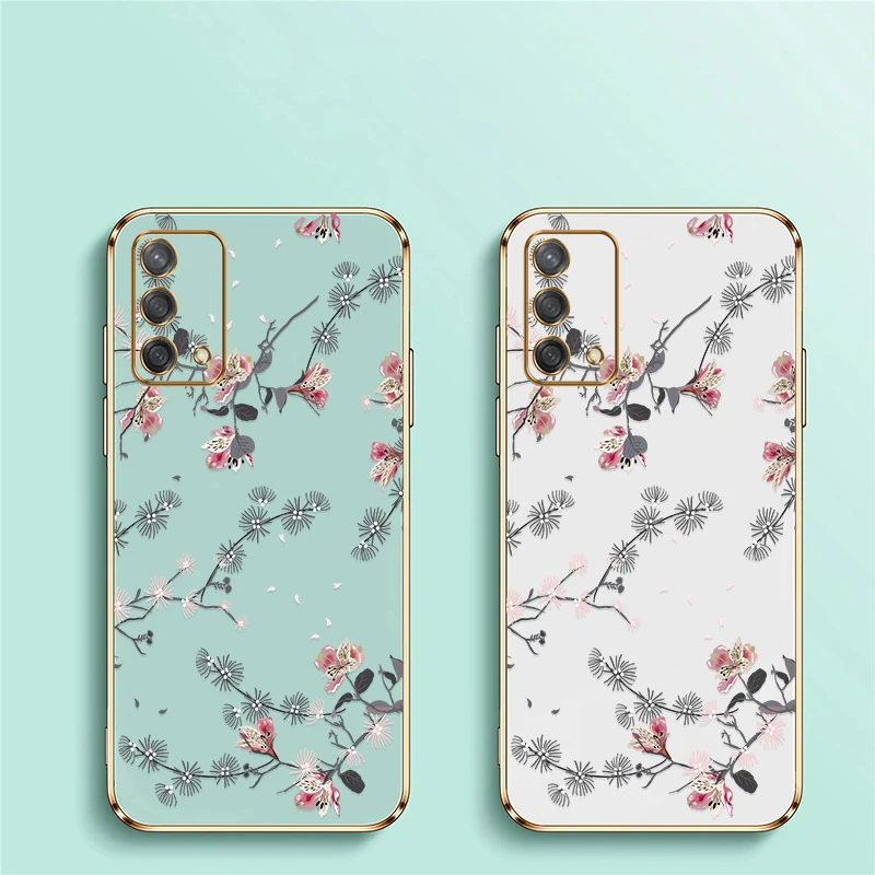 Чехол Retro Leaves для OPPO A79 A83 A91 A92 A92S A93 2020 A75 A76 A77 A77S A78 A94 A95 A96 A98 Мягкий силиконовый чехол для телефона (art.: 3920ccdec00b1) - 3920ccdec00b1