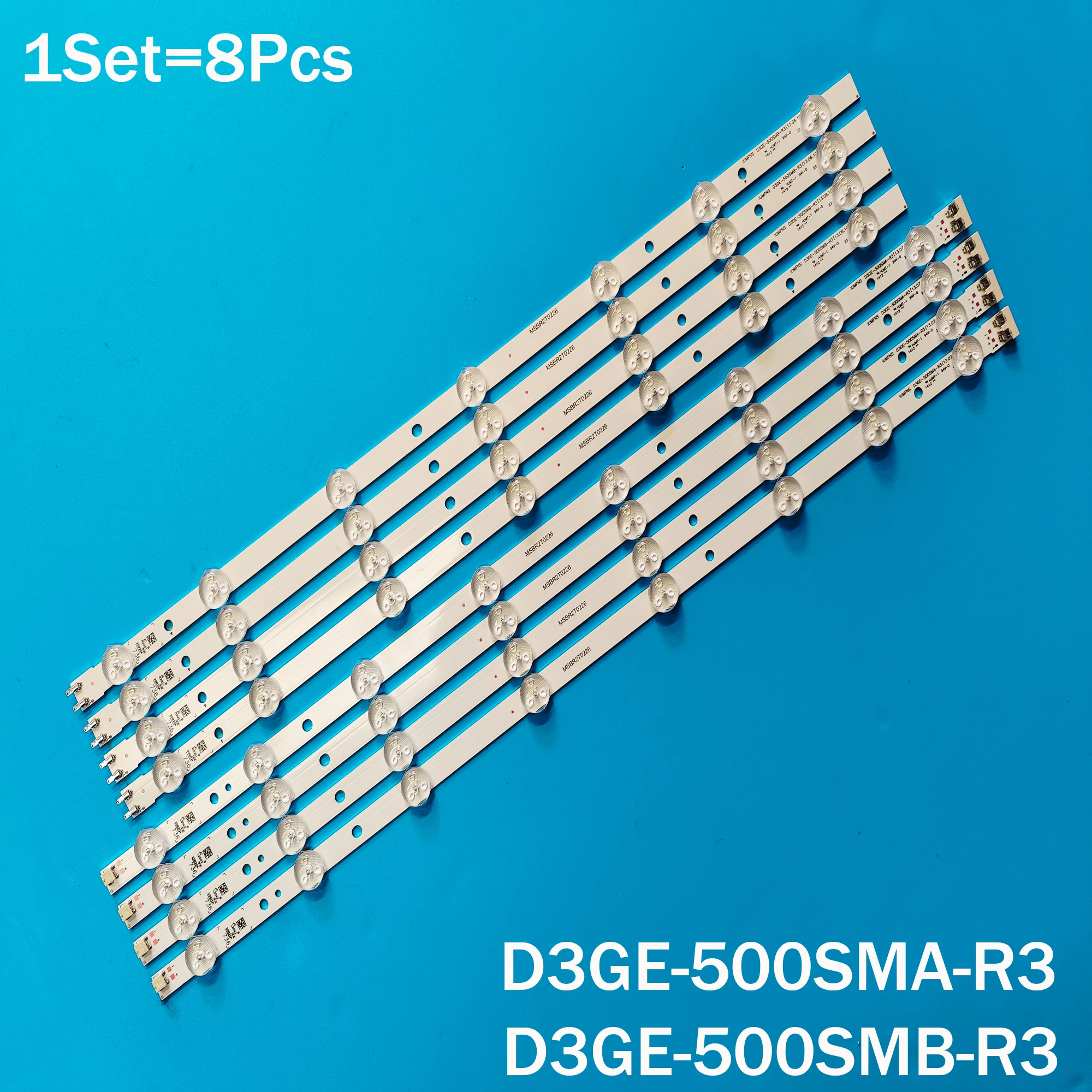 Светодиодная подсветка (8) для Samsung UN50EH5300, UN50H6203, UN50FH5030, UN50FH5303, UN50H5000, UN50J6200, BN96-28770A 28771A, 35206A, 35207A