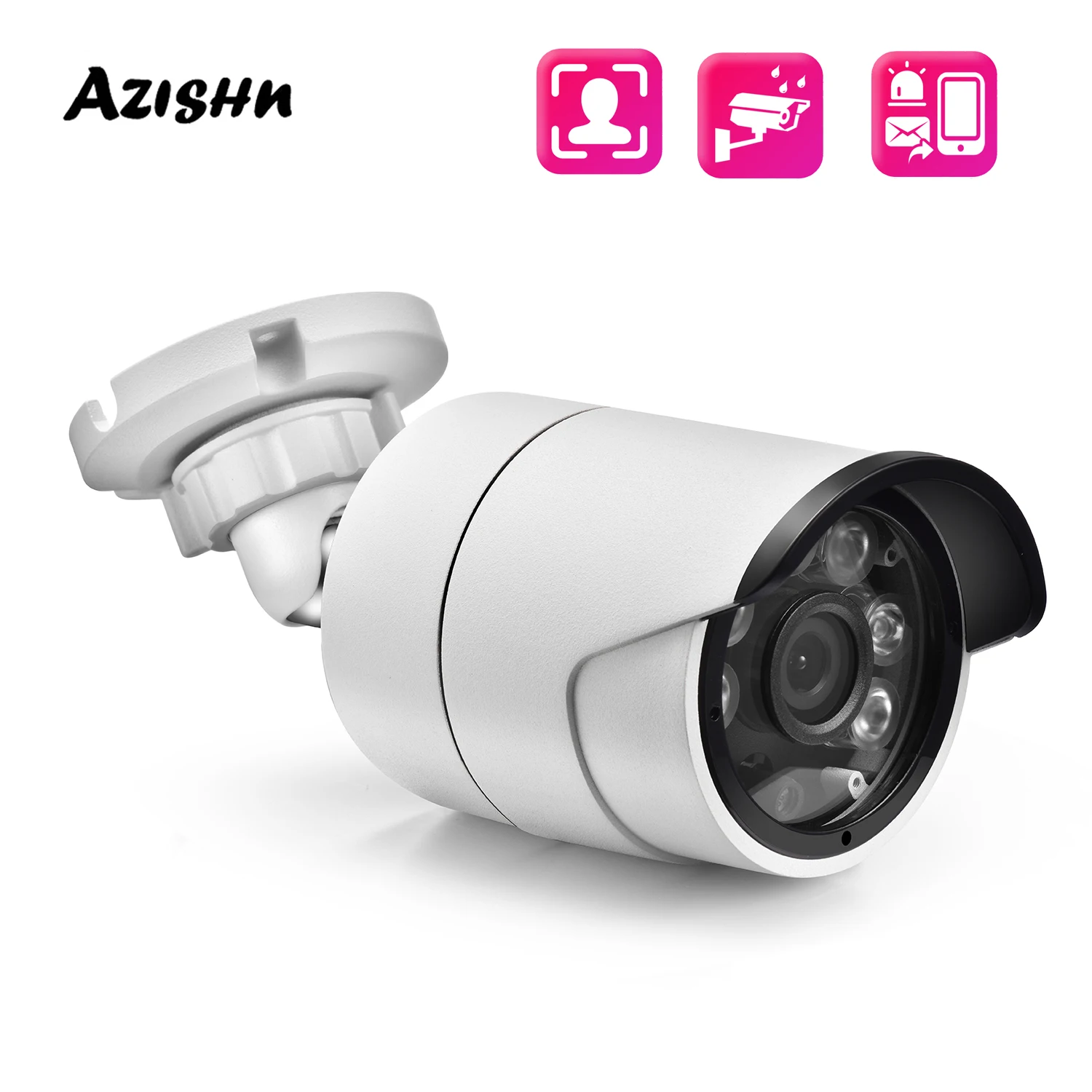 IP-камера AZISHN Уличная С функцией ночного видения 8 Мп 4K ip66. |
