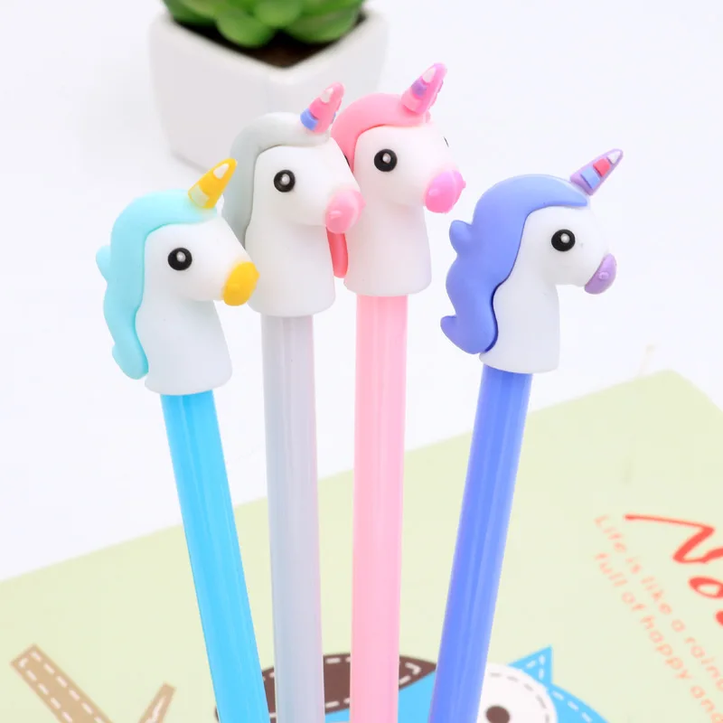 

1 Pcs Cute Pony Cartoon Gel Pen 0.5mm Student Stationery