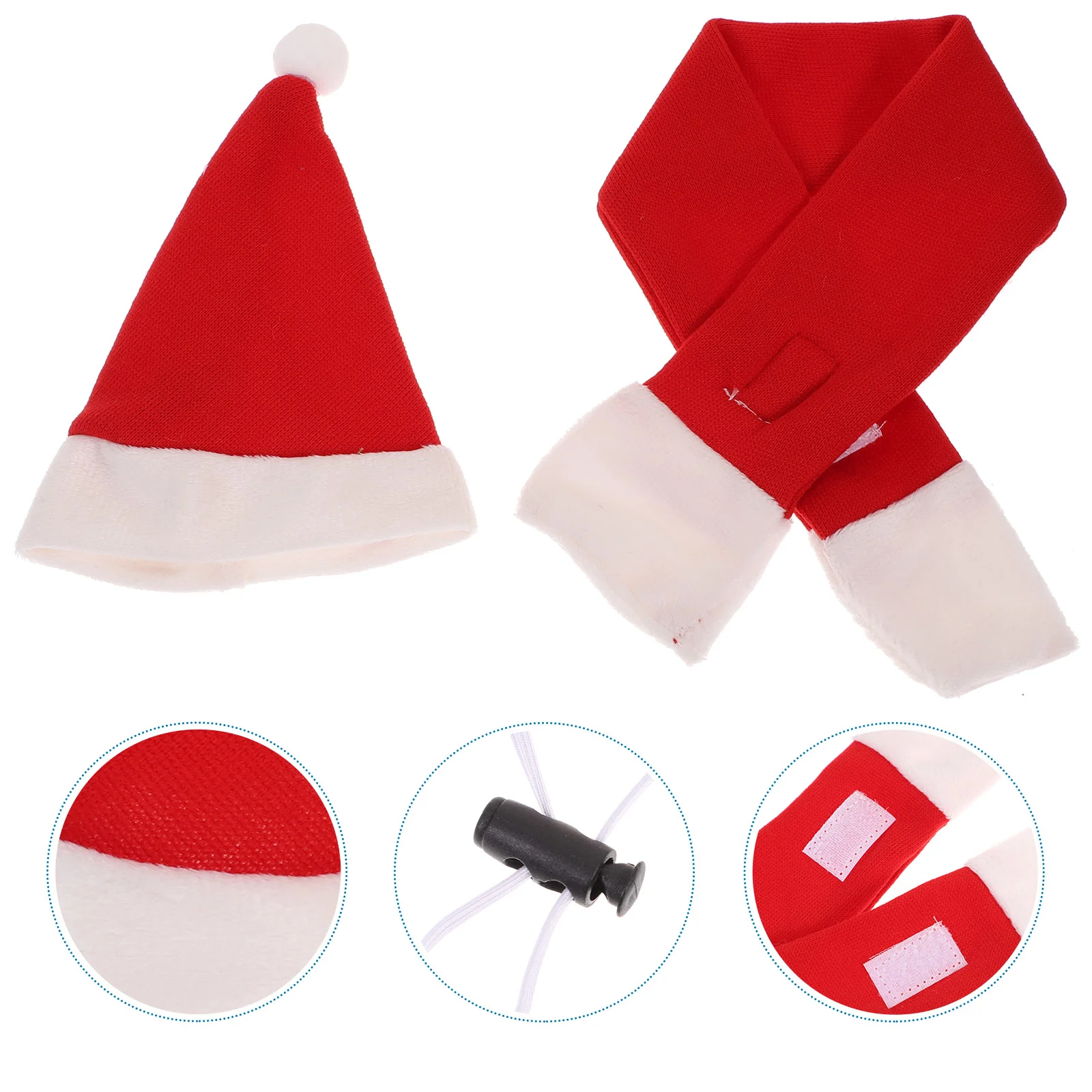 

Christmas Hat Bearded Lizard Dragon Costume Santa Scarf Reptile Pet Setanimalminiclotheshats Bottle Clothe Dog Puppy Clothing