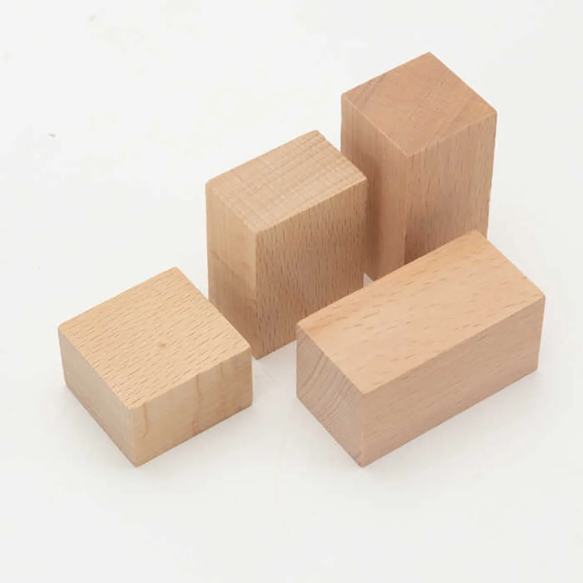 Квадратные деревянные кубики из бука 20*20*10 мм незавершенные модель сделай сам