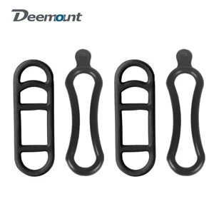 1052pcs Stretch Gel Straps for Bicycle Headlight Rear Lamp Install LED Light Handlebar Seatpost Install Elastic Rubber Straps