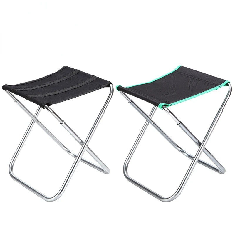 

Folding Small Stool Fishing Chair Picnic Camping Chair Foldable Aluminium Cloth Outdoor Portable Easy Carry Outdoor Furniture