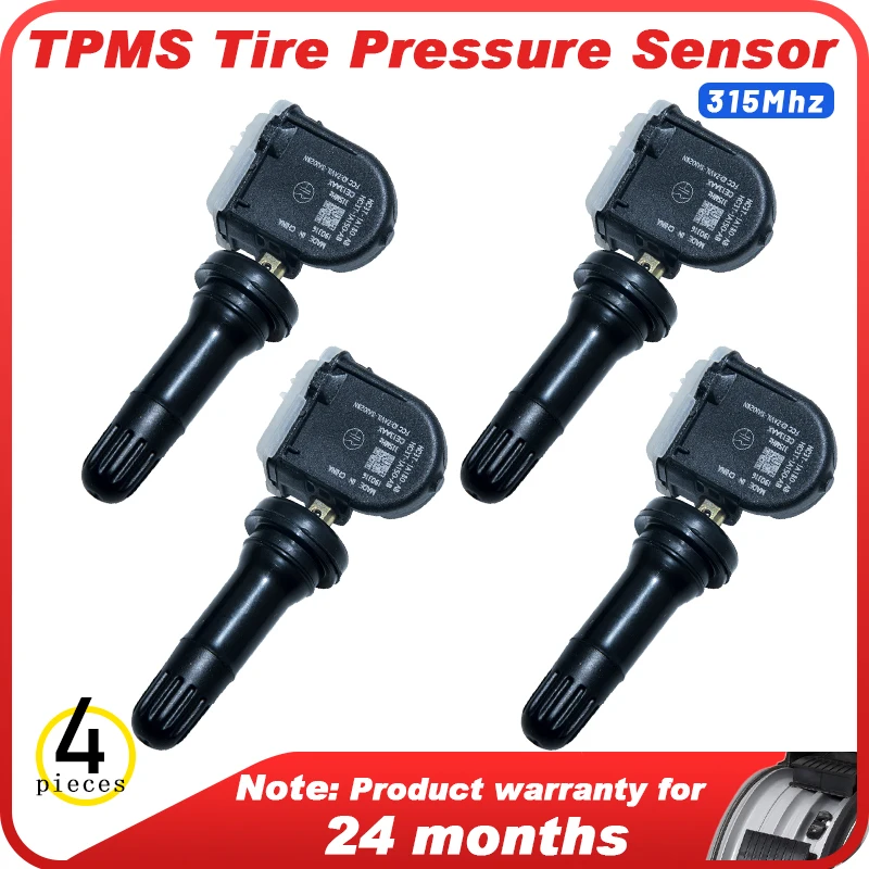 

4Pcs HC3T-1A180-AB Tire Pressure Sensors 315HMZ HC3T-1A150-AB TPMS For Lincoln Continental MKC MKX MKZ Nautilus 2015 2016 2017