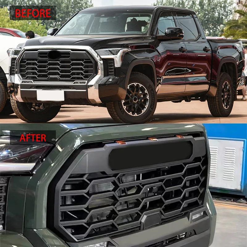 Фото Подходит для Toyota 2022-2025Tundra TUNDRA, модифицированная решетка в стиле TRD, стиль букв №2