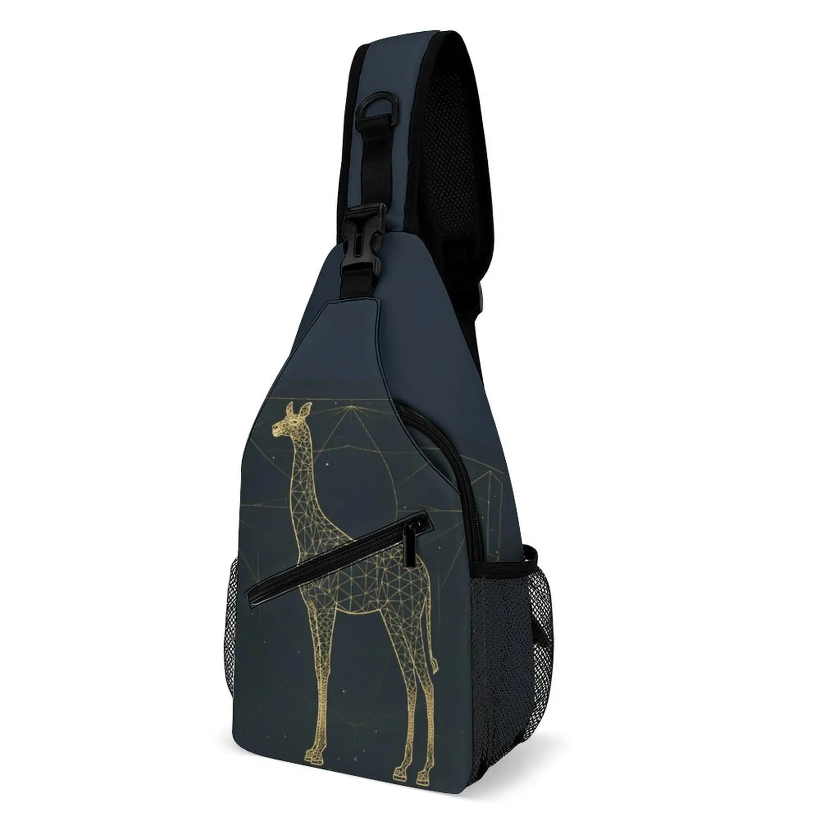 

Giraffe Shoulder Bags Minimalist Art Streetwear Chest Bag Male Phone Travel Sling Bag Outdoor Style Print Crossbody Bags