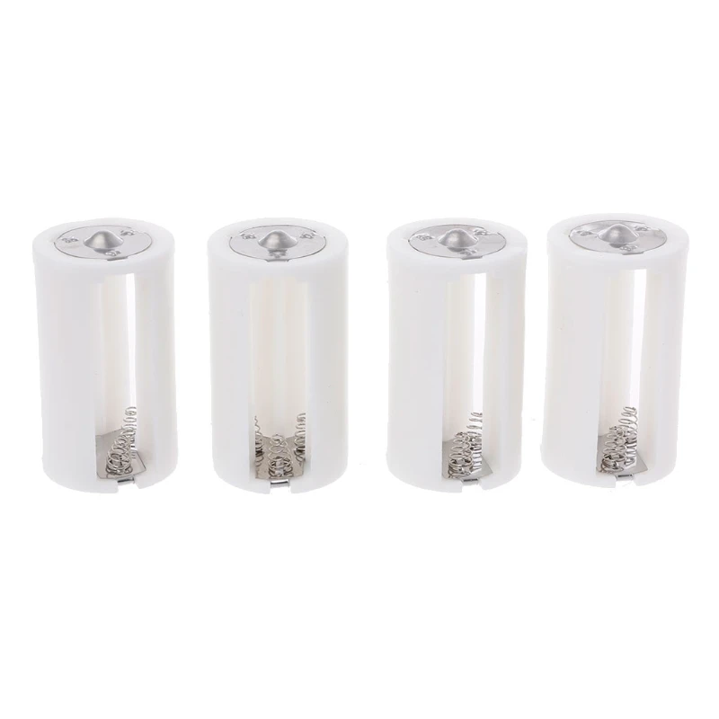 

Transparent 3 AA To D Size Battery Storage Box Battery Holder Hard Plastic