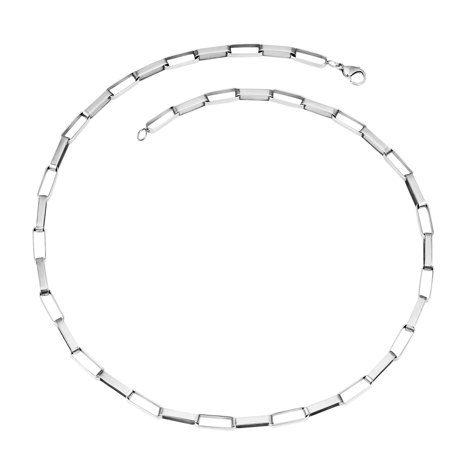 Ожерелье-цепочка Wollet из нержавеющей стали для мужчин и женщин ожерелье