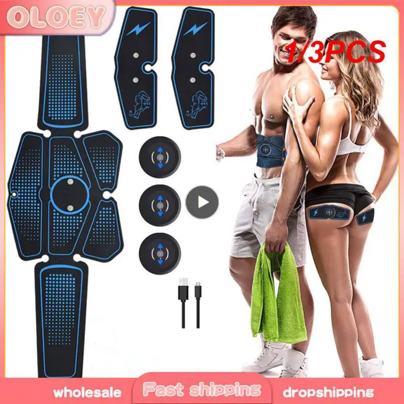 

1/3PCS Hip Trainer Abdominal Muscle Stimulator ABS Fitness Buttocks Butt Lifting Buttock Toner Trainer Slimming Massager Unisex