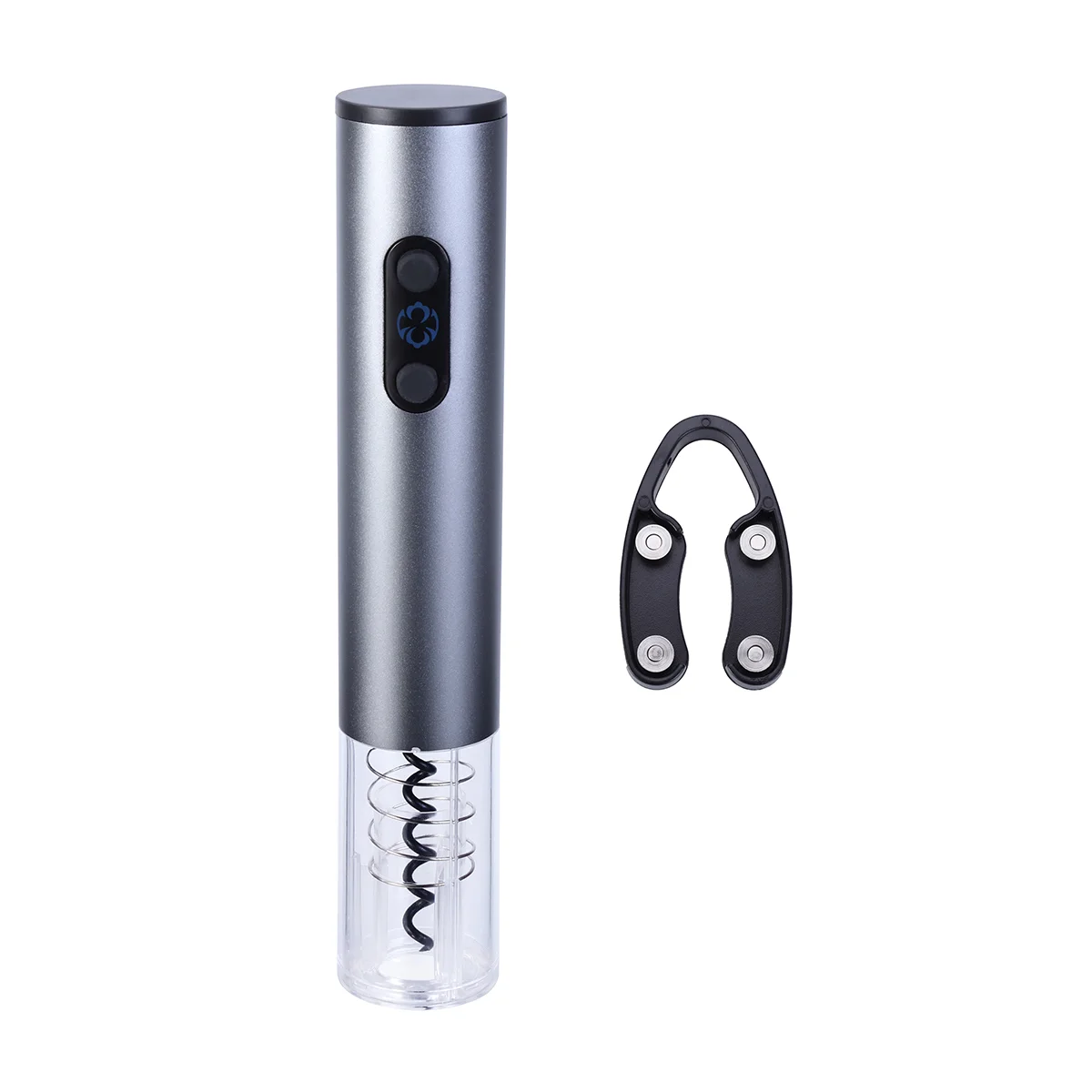 1pc Bottle Opener Portable Kitchen Tool with Foil Cutter Opener for Bar Restaurant Home