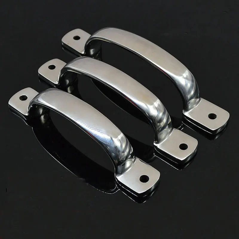 

Утолщенная Ручка для поверхностного монтажа из нержавеющей стали 304, противоугонное механическое оборудование для двери, промышленная маленькая дверная ручка