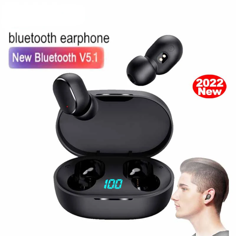 

Original Hot E6S Wireless Bluetooth Earphones Earbuds Noise Cancelling Sports Headsets With Microphone A6S Headphones for Phone