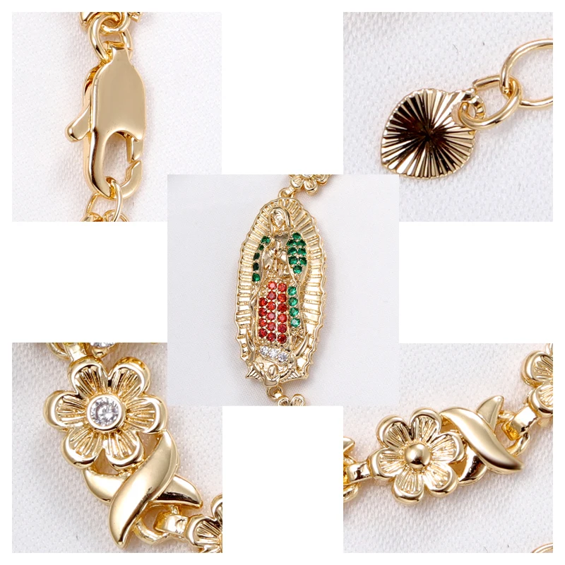 Ювелирные изделия GreyBirds модные религиозные браслеты с изображением Девы Марии