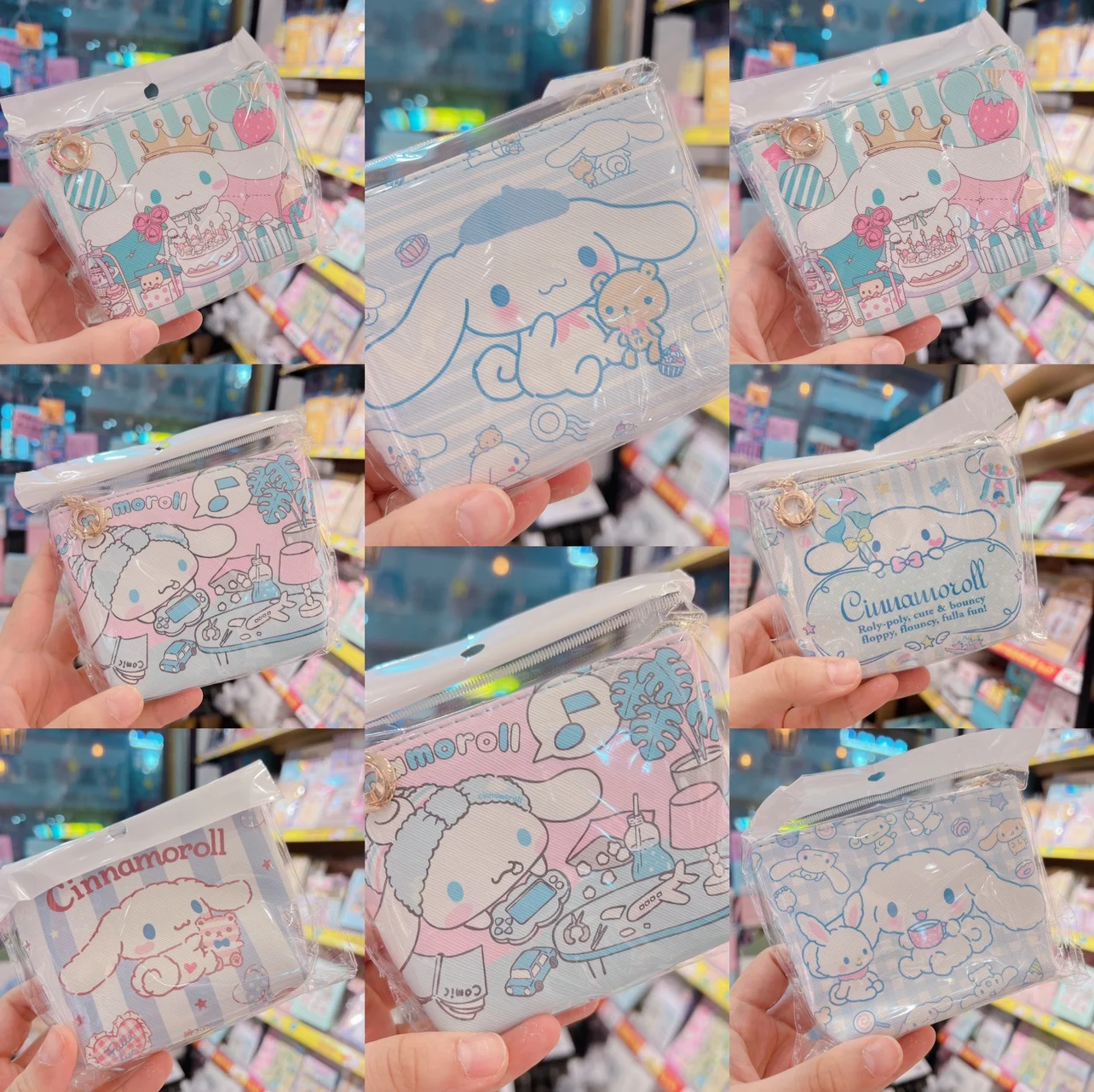 

New Cartoon Cinnamoroll Coin Purse Kawaii Sanrio Mini Anime Student Storage Bag Children Portable Storage Bag Zipper Pouch Gift