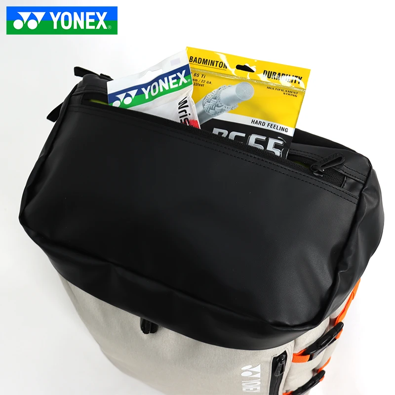 Original YONEX Badminton Bag Tennis Racquet Backpack for 3 Rackets with Compartment Sports YY Badminton Racket Backpack BA224CR