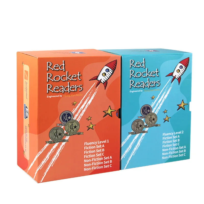 

96 books box set Red Rocket Readers fluency level 1+2 Graded Reading book 6-12 Years Children English Enlightenment Picture book