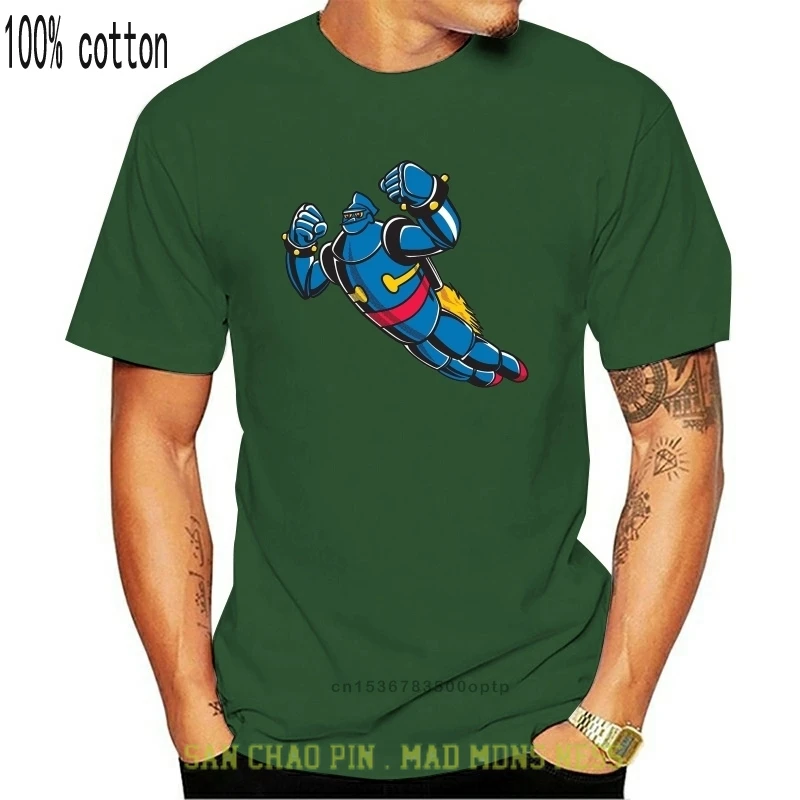 

Футболка Gigantor Мужская, футболка Tetsujin 28 Go с мультяшным роботом из 100% хлопка