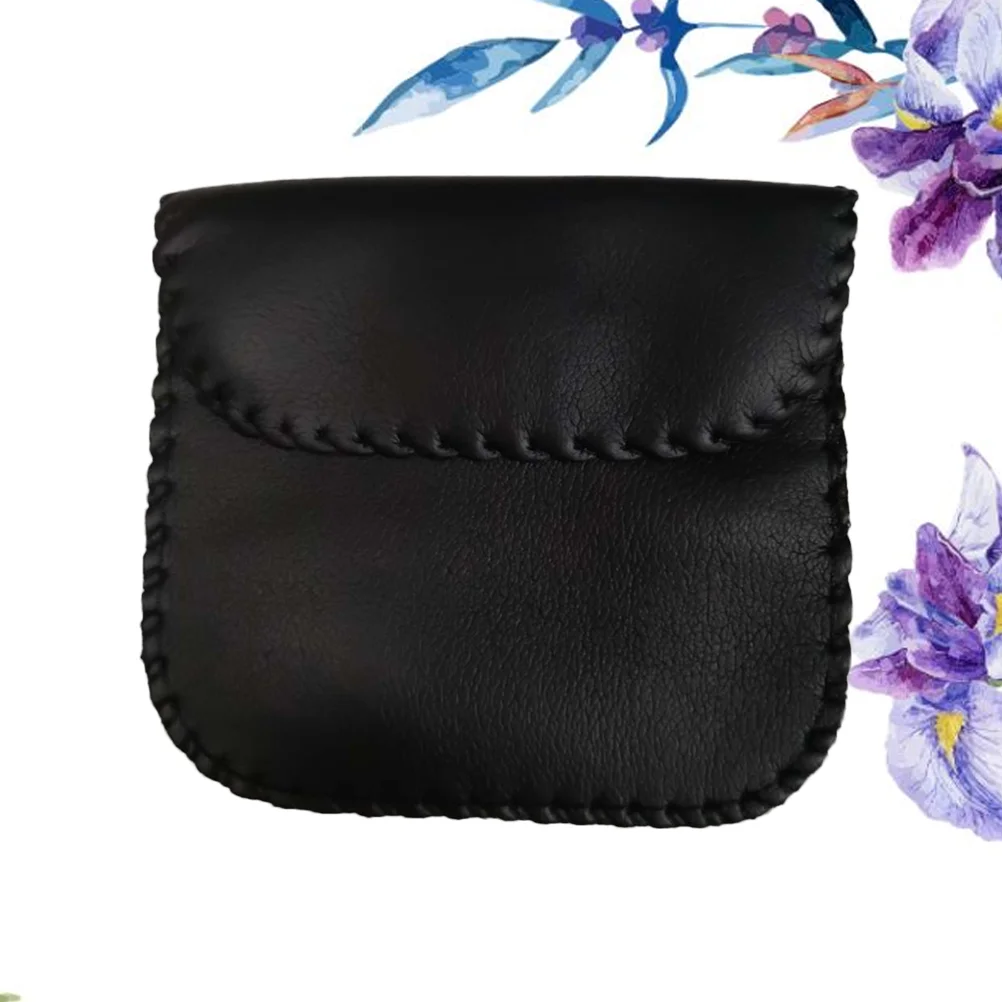 

1Pc Earphone Bag Mini Portable Black Carrying Punch Cable Storage Bag Earphone Storage Bag for Flash Drive Cables