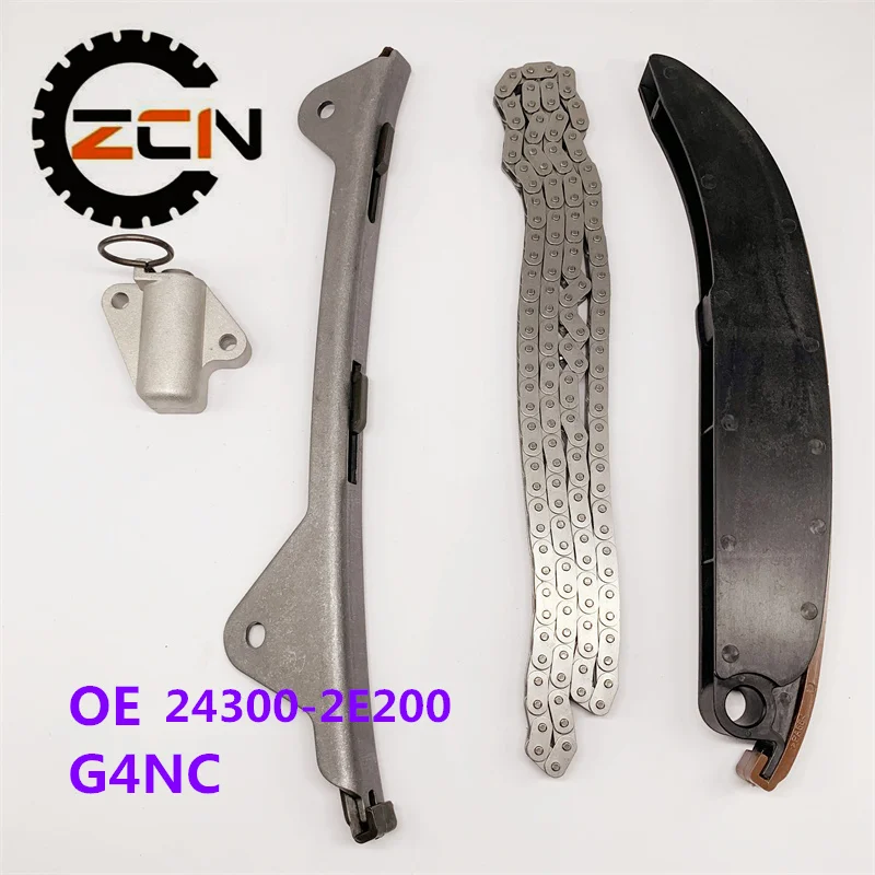 

4PCS Timing Chain Kit 24300 2E200 G4NC 2.0 24300-2E200 For Hyundai Tucson for KIA Carens