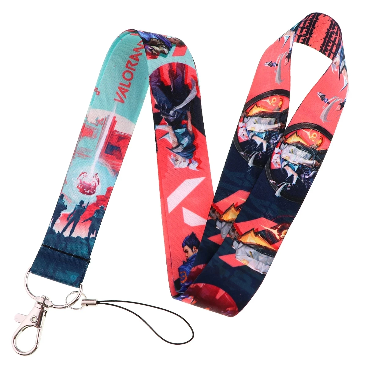 

D0317 Cool Game Neck Strap Lanyards Keychain Badge Holder ID Credit Card Pass Lanyard for Keys Anime Accessories Gifts