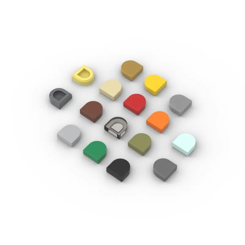 20 шт. запчасти для mattoni fai da te 24246 35398 35399 ротонные 1x1 полукруглые Запчасти