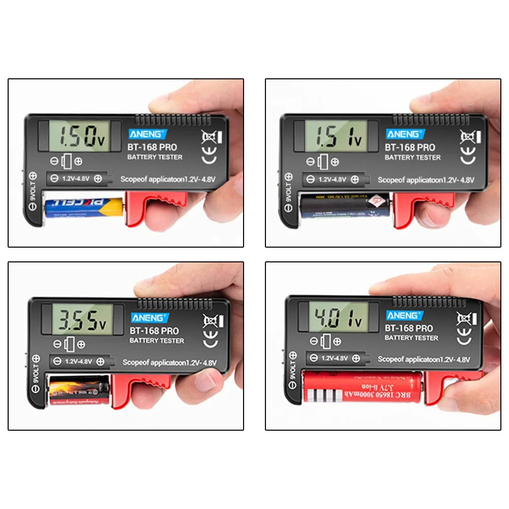 Тестер батареи BT-168 PRO измеритель с цифровым дисплеем 1 2–4 8 В тестер напряжения из