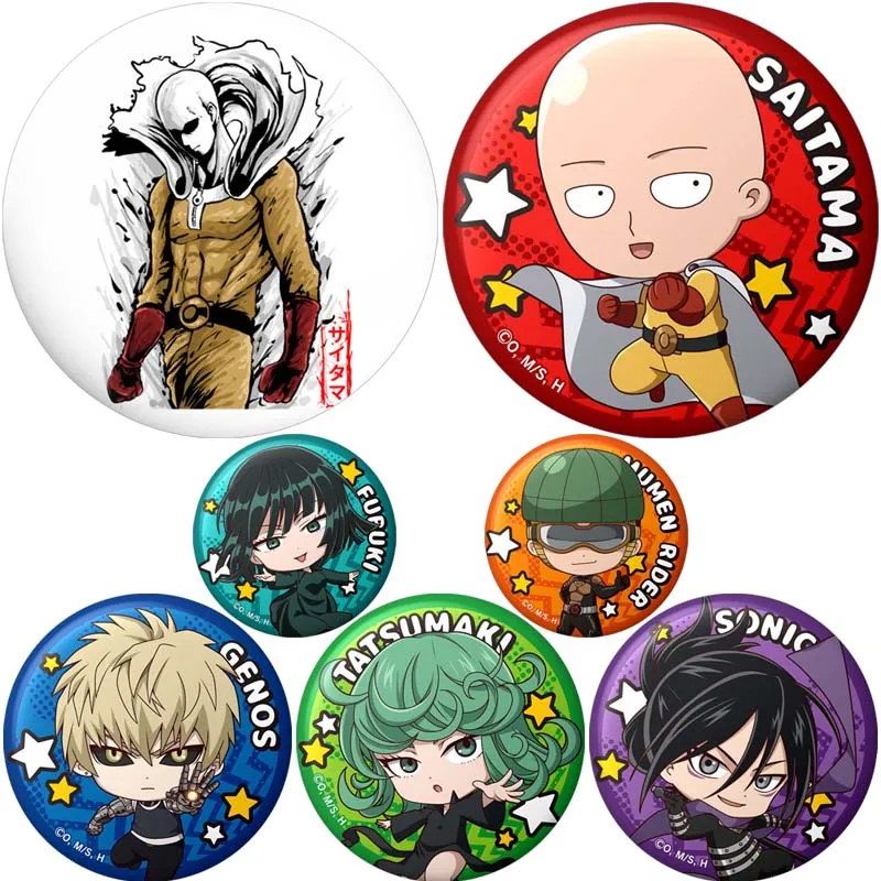 One Punch Man Pin Fans Collection Anime Figure Lapel Brooches for Women Backpacks Clothes Badge Cartoon Jewelry Accessories Gift |