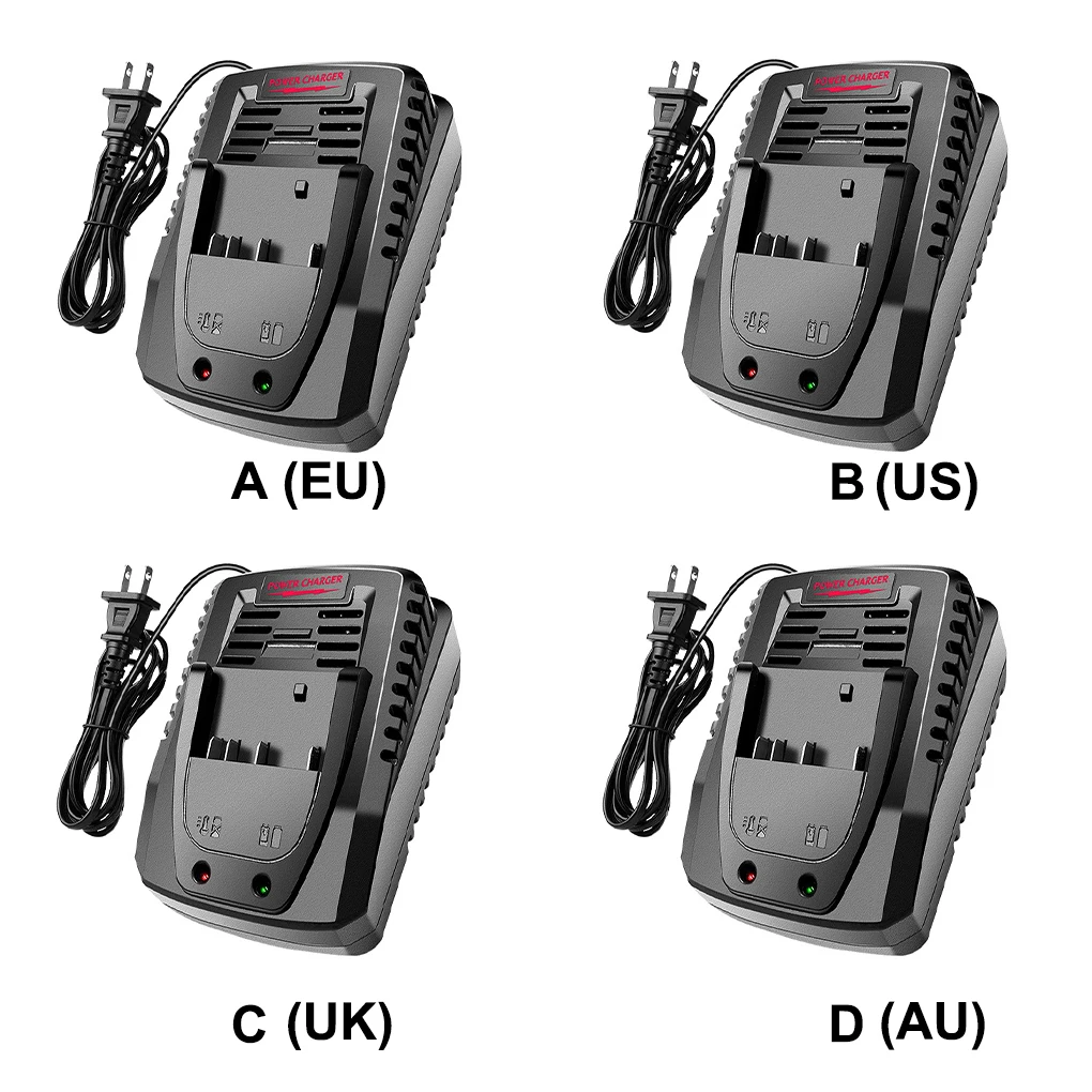 

Battery Charger Li-ion Batteries Quick Charge Adapter Tool Buckle DIY Charging Power Replacement for Bosch 14 4V-18V AU Plug