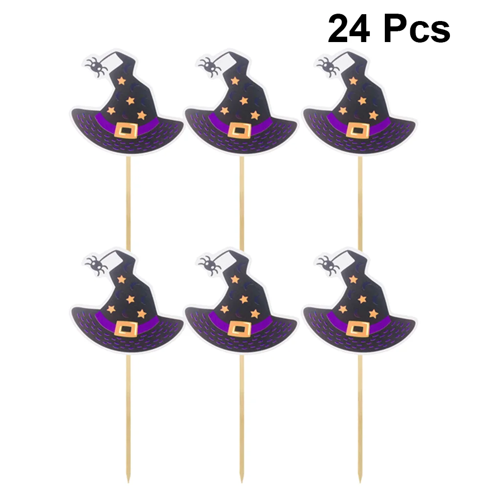 

24 Cupcake Decoration Witch Hat Cupcake Topper Cake Witch Hat Cupcake Toppers